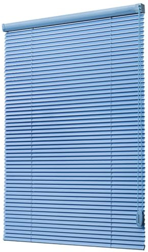 Alu Jalousie Aluminium Jalousette,Blau,25mm Lamellen Metall,Lichtfilter Fensterjalousien,Sonnen- & Sichtschutz,Verdunkelungs-Rollo,für Fenster & Türen,Anpassbar,Breite × Höhe (50cm x 100cm)
