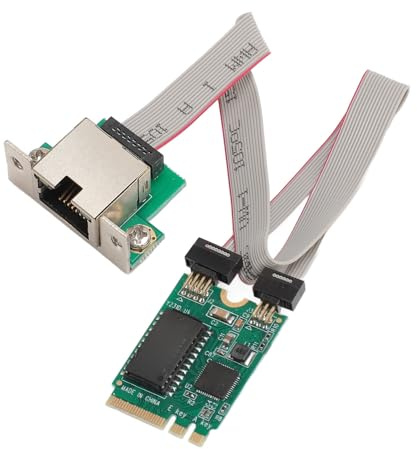 PCIE-Gigabit-Netzwerkadapter, Bidirektionale Datenübertragung Bis zu 1000 Mbit/s, M.2 A+E RTL8111F Ethernet-Adapter, Dual/Single RJ45-Port