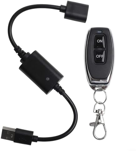 HOHOVYVY LED Fernbedienung, USB Zeitschaltuhr, DC 5V USB Wireless RF Fernbedienung Schalter Treiber Power Für LED Licht Streifen(P30-1)