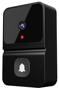 Campanello senza fili Smart Home Videocitofono WIFI Visione notturna a infrarossi Telecamera di allarme di sicurezza domestica esterna Pulsante senza fili Campanelli per casa Scuola Ufficio (Colore: