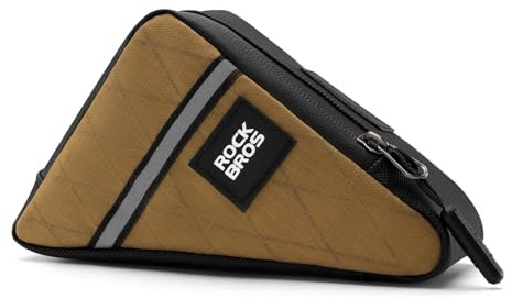 ROCKBROS Rahmentasche für Brompton, Dreieckstasche Fahrrad Klein | 0,25L/ 0,3L Mini Fahrradtasche für Faltrad Klapprad, Rahmentasche Dreieck für Werkzeuge