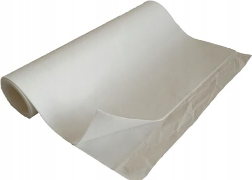 TAPHICEROS Självhäftande Filtduk, Vit, 50 cm x 150 cm, 2 mm, Filtplattor Stoppningsmaterial, Säljs Per Meter, Klädselduk För Inredning För Hantverk, Bil, Diy, Scrapbooking