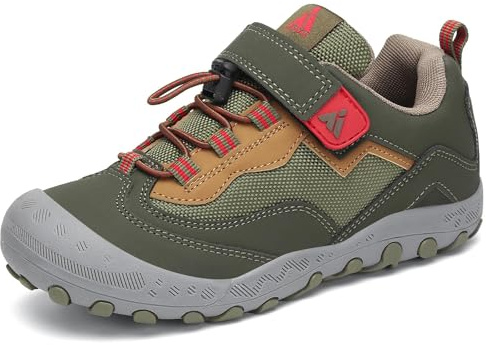 Mishansha Zapatillas de Trekking Niño Niña Transpirables, Verde 33
