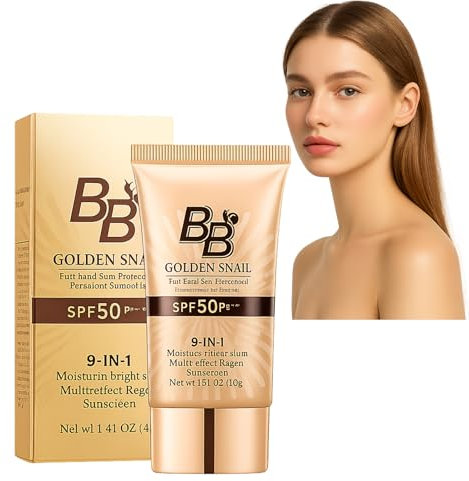 EHIOG BB Cream SPF 50+ Fondotinta Essence Correttore Idratante per Pelle Secca e Grassa, Uniforma il Tono, Protezione Solare, Copertura Naturale 40G