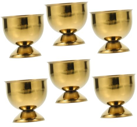 ZUNOXAZ 6pièces Lot de Coquetiers Acier Inoxydable Supports Œufs Résistants Et Faciles à Nettoyer pour Œufs Coque Durs Ou Mollets Au Petit-déjeuner Et Brunch