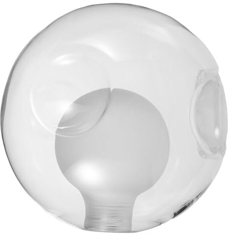 MAGICLULU Pantalla Doble Transparente Para Lámparas De Reemplazo De Bombilla Iluminación De Salón