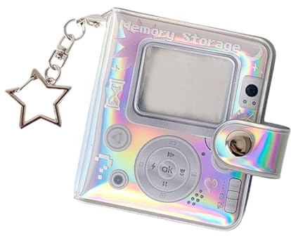 Album fotografico Minis con Keychains Minis Photo Card Books con ciondoli Diys Keychian 32 mini tascabili