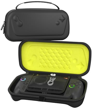 ProCase Carrying Case for ROG Xbox Ally & Xbox Ally X 7 2025, EVA Hard Travel Storage Bag with 5 SD Card Slots, Protective Pouch for Handheld Gaming Console & Accessories -Black