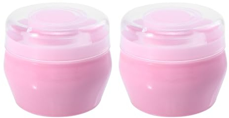 Toyvian Borlas de Talco y Cuidado Delicado Cutáneo para Bebés y Niños Pequeños 2 Juegos Suaves y Redondas, Hechas de Felpa Plástico Pp Ideales para Aplicación Fácil