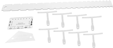 MAGICLULU Kit de Herramientas de Luthier Portátiles para Guitarra y Medición Precisa Regla de Acción de Cuerda y Medidor de Radio, 12 Piezas de Metal para Mantenimiento