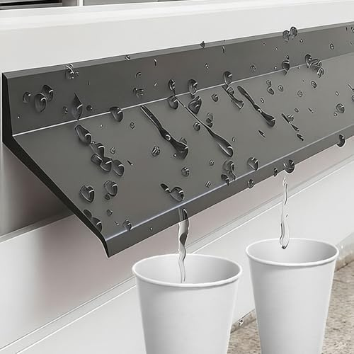 strisce antipioggia davanzali Strisce Autoadesive Per Il Trattenimento 'acqua Delle Finestre, Bordo Gocciolatoio Esterno Per Porta Per Davanzale/scorrevole(L 4.5M,W 4.5CM)