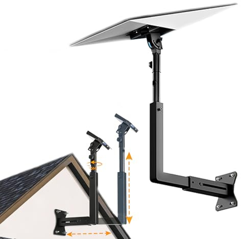 Soporte Starlink Gen 3, Starlink Internet Satelital Kit, Kit de Montaje de Techo Ajustable de 180° Compatible Con Gen 3 / V3, con Adaptador de Tubo Starlinks V3 Para Pared/Techo