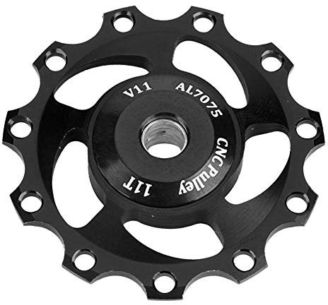 Puleggia Cambio per Bicicletta, Deragliatore Posteriore Puleggia, Rotelle del Cambio,Ruota Posteriore per Guida Leggera Puleggia Leggera 11T