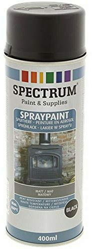 ADREP SPRAY BOMBE PEINTURE NOIR AEROSOL TOUT SUPPORT HAUTE TEMPERATURE POUR RADIATEUR CHEMINEE FOUR MAT
