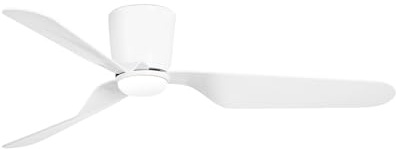 FARO BARCELONA PEMBA 33471N-3 LED-Deckenventilator, weiß, mit Gleichstrommotor