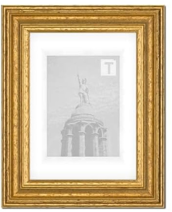 Barock-Bilderrahmen Heloise Gold 20 x 30 cm Echtglas Antireflex 2mm Antik gescheckt Vintage