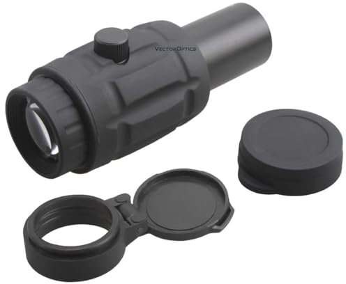 Vector Optics 3X, 4X 5X Vergrößerer Magnifier für Reflexvisiere, Reddot, Shortdot für Airsoft und Sport Schützen (4X Magnifier/Vergrößerer)