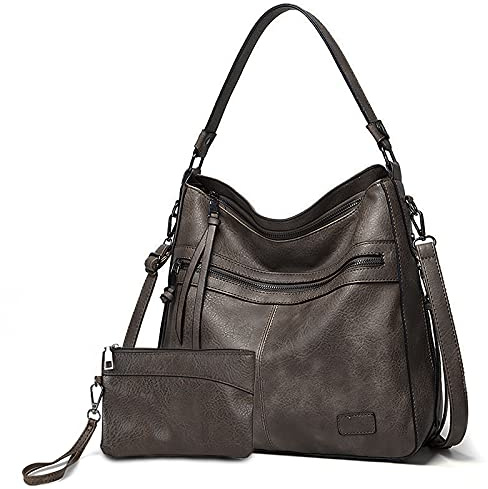 Gladdon Damen Handtasche Lederoptik, Große Shopper Schultertasche | Verstellbarer Schultergurt, mehrere Fächer, stylische Umhängetasche, geeignet für Arbeit, Shopping und Verabredungen.