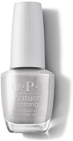 OPI Nature Strong Nagellack Dawn of a New Gray – langanhaltender Nagellack mit veganer, innovativer Formel mit natürlichen Inhaltsstoffen – für glänzende Nägel in Grau