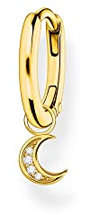 Thomas Sabo Damer enkel kreol guld måne zirkonia925 sterlingsilver CR708-414-14