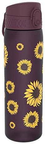 Ion8 Sottile, Borraccia Senza Perdite, Senza BPA, 500 ml, Girasoli