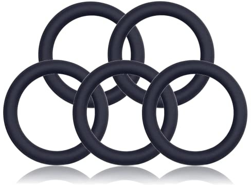 Ganzoo Metall O-Ring Rundring 20mm Innenmaß, 5 Stück, Zinklegierung mit Silikon-Beschichtung, navyblue, nicht rostend, für Paracord 550 Projekte, Hunde-Halsband und Leinen, Taschenzubehör, Befestigung