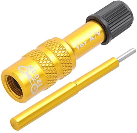 LOVIVER Fahrradgabel Ventiladapter für Mountainbike Fahrradteile, Gold