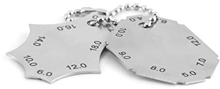 Calibro per Saldatura D'angolo in Acciaio Inossidabile, Calibro per Gola di Saldatura Misura Dimensionale Calibri di profondità Calibro Strumenti di Ispezione della Saldatura Set