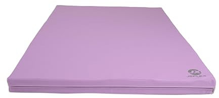 Jeflex - Tappetino morbido viola e tappetino da ginnastica 150 x 100 x 8 cm, prodotto in Germania/tappetino da ginnastica pieghevole/tappetino fitness salvaspazio e tappetino da yoga pieghevole/spesso