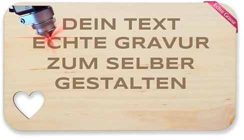 Frühstücksbrettchen Holz Herz - Frühstücksbrett mit Gravur I Text I Wunschtext I Datum I Name - 22,5x12,5 - Holz - personalisierte brotzeitbretter personalized cutting board selbst gestalten
