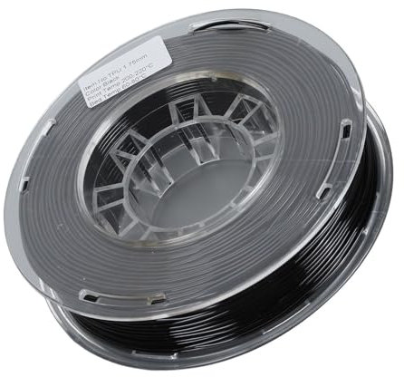 ciciglow 3D-Drucker-Filament, Flexibles TPU-Filament 1,75 mm, Bündel 250 g, Genauigkeit ±0,03 mm, Schwarz