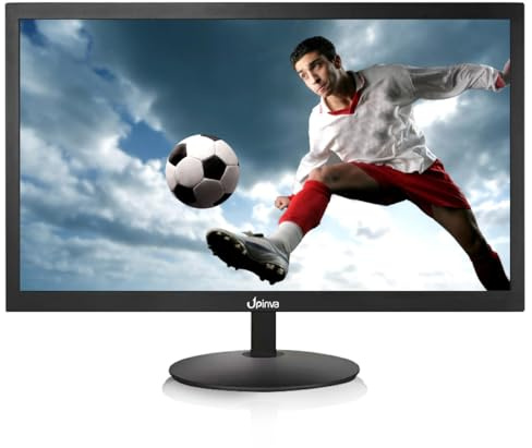 Upinva 22 Zoll CCTV-Multifunktionsdisplay unterstützt PC HDMI BNC VGA AV USB-Eingangsschnittstelle 1920 x 1080 Full HD-Bildschirm mit integriertem Lautsprecher LCD-Display