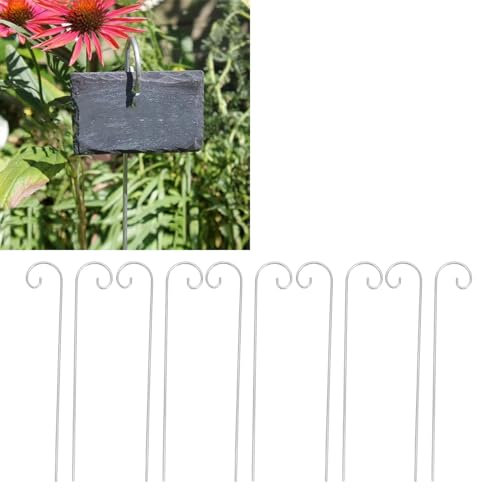30 Pezzi Ganci per Etichette di Piante in Acciaio Inossidabile, Marker da Giardino, Porta Etichette di Piante Appendiabiti per Piante da Giardino