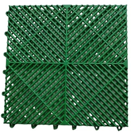 MKLHAVB Interlocking Vented Plastic Flooring Mats, Modular Garage Floor Tiles, PVC For Showroom, Carwash Room, Detailing Shop(Color-A6)