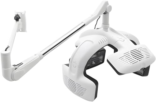 DowPie Secador de Pelo Vertical con Acelerador, secador de Pared con Capucha y oscilación Ajustable, Multifuncional, 5 Discos calefactores Individuales, para peluquería. Hanging-220v