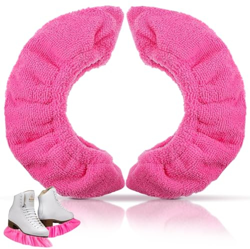 Kufenschoner Schlittschuhe, Schlittschuhschoner, Schlittschuh Zubehör, Kufenschoner Eishockey, Schlittschuhschoner Eiskunstlauf, Kufenschutz Schlittschuhe für Eiskunstlauf Kinder Erwachsene (Rosa)