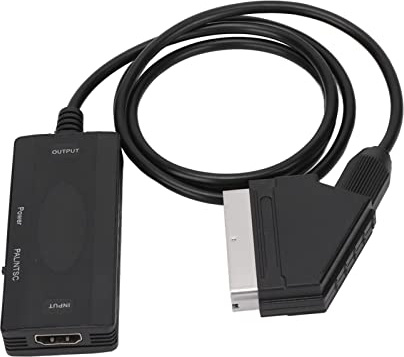 Eminchu HD Multimedia Interface Till SCART Converter Full HD AV-adapter för HDTV-skärm, Mini Compact Design, Enkel Plug and Play-drift