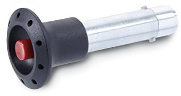 ganter Norma Elementos | ranuras pernos con axial (trinquete de seguridad) – GN 114.2 – 8 de 45 | pernos Diámetro: 8 mm, acero, galvanizado, Azul pasivado | 1 pieza