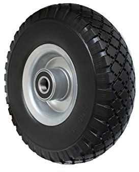PU Rad 260 mm N-75 B-25 Kugellager Sackkarre Pannensicher 3.00-4 Sackkarrenrad Vollgummi