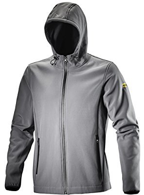Utility Diadora 702.173554 Softshell Level ISO 13688:2013 Giacca da Lavoro, Grigio Acciaio, Taglie XXL
