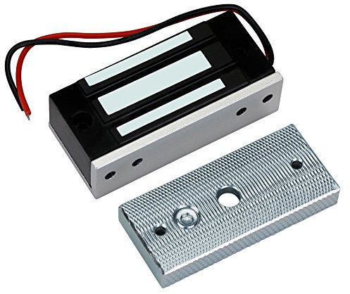 HFeng Electromagnetic Lock Access Control 60KG/132lbs Electronic Magnetic Lock DC12V Fail Safe NC Mini Small Door Lock for Electric Security System