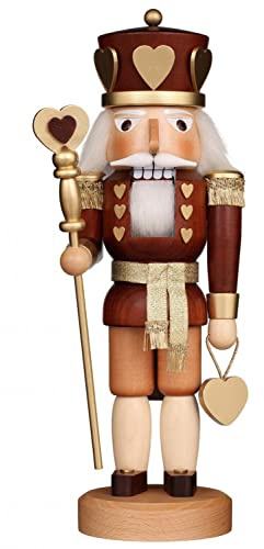 Christian Ulbricht Cascanueces - Heart King Natural - 37,5 cm / 14,8 Pulgadas
