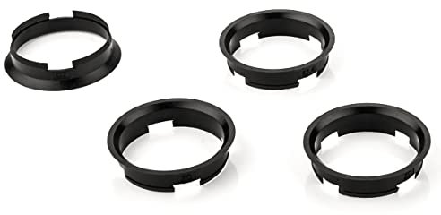 LST 4x Zentrierringe Distanzringe für Alufelgen Ø 63,4 mm - Ø 60,1 mm Schwarz