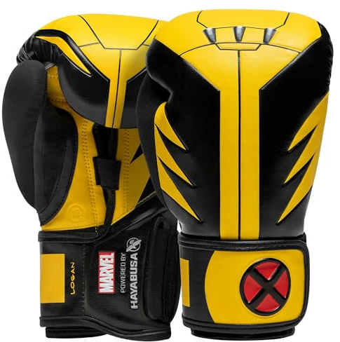 Hayabusa Marvel Hero Elite Boxing Gloves for Men and Women - Wolverine, 16oz