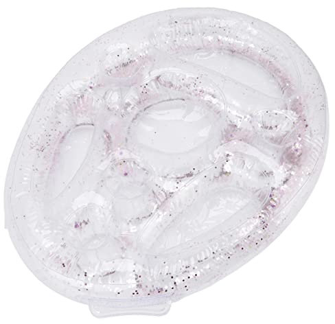 Ausla Portavasos Inflables para Piscina, Portavasos Inflables para Cerveza, Portavasos Flotantes, Cama Flotante Inflable, Posavasos Portavasos Flotantes (Transparente)