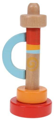 Totority Trompette Musicale en Bois Jouet ÉDucatif pour Enfants Mini Trompette Jouet CréAtif Instruments De Musique en Bois Taille Compacte Facile À Transporter