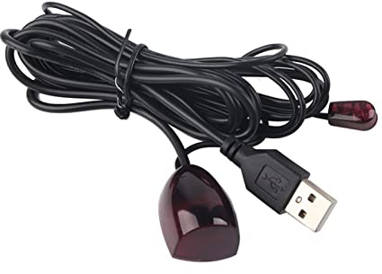 IR Remote Receiver Extender Repeater Cable, Magic Eye For Sky Box IR Receiver USB Set Top Box Infrared Remote Control Extender Cable IR Blaster 1.4m Receiving 2m Transmitting