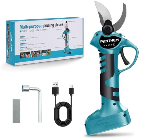 Elektrische Akku Astschere Gartenschere Drahtlose 40 mm kabellos Schere 2.0AH mit USB Wiederaufladbar Batterien Bürstenlosen Motor zum Beschneiden von Bäumen Obstbäumen Drahtlose 18V Schnittmaschine ﻿