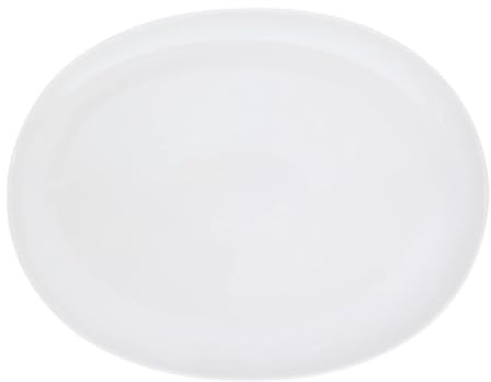 KAHLA 713317A90071C Five Senses Platte, oval 24 cm | weiße ovale Servierplatte aus Porzellan