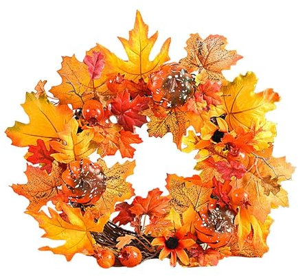 Türkranz herbsts, Herbstkränze, Herbstkranz Haustür Dekoration Beerenkranz Tischkranz Türdeko Herbstdeko Modern Autumn Decor Türdeko Deko Fall Wreath Für Haustür Outdoor Tisch Außen